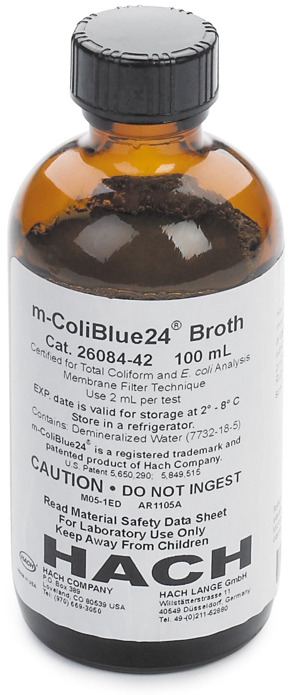 Lahev, živné médium m-ColiBlue24, 100 mL (50 testů)