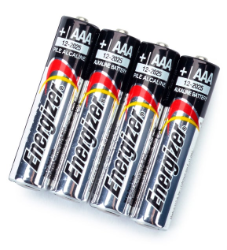 Baterie, AAA, alkalické, 1,5 V, 4 ks