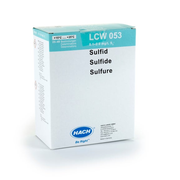 Sulfidy, sada reagencií, 0,1 - 2,0 mg/L S2-