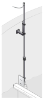 SONATAX Armatura pro montáž na tyč, otočná, tyč z nerezové oceli 2 m + 1 m