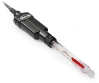 Intellical PHC705 laboratorní plnitelná skleněná pH elektroda Red Rod pro vysoce alkalické vzorky, 1m kabel